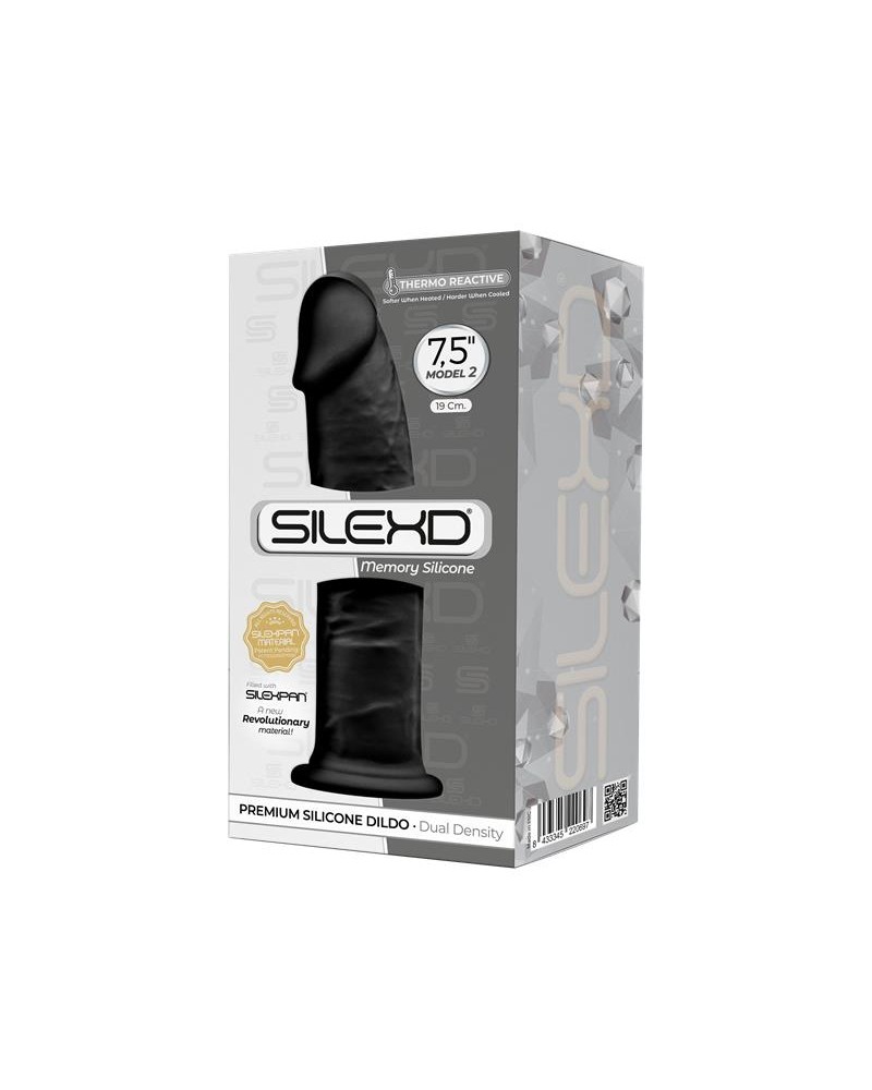 Silexd - Dildo Dual Density Mod. 2-19 cm Negro