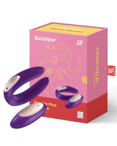 Satisfyer - Vibrador Plus con Control Remoto Púrpura