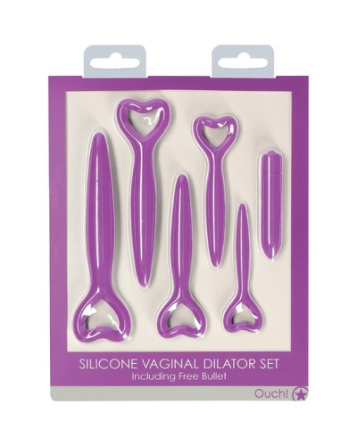 Ouch! - Set de Dilatadores Vaginales con Bala Vibradora