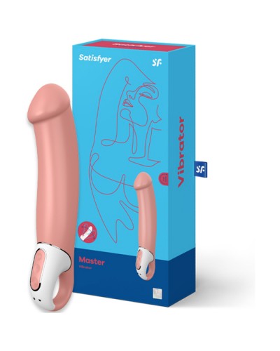 Satisfyer Master - Vibrador XL en color Nude