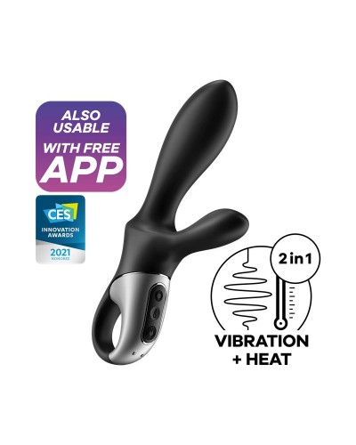 Satisfyer Heat Climax - Vibrador Anal y Perineo con APP Función de Calor