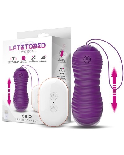 Latetobed Orio - Huevo Vibrador y con Movimiento Telescópico Púrpura