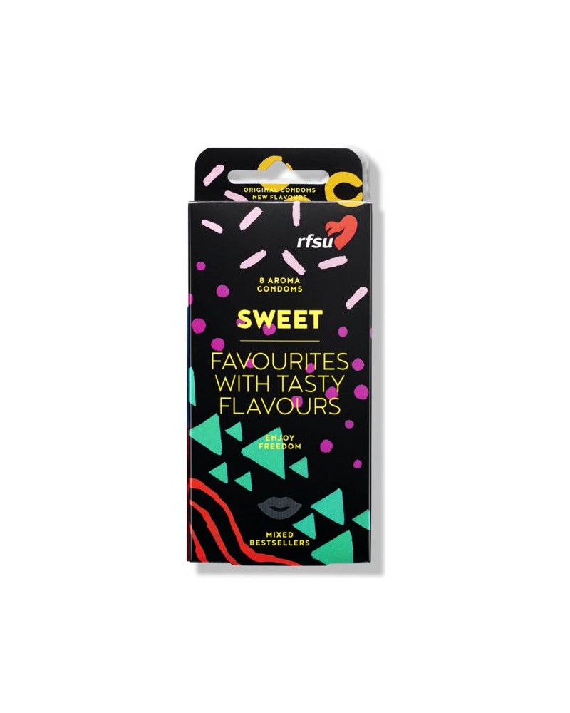 Rfsu Sweet Aromkondomer - Caja de 8 condones de sabores