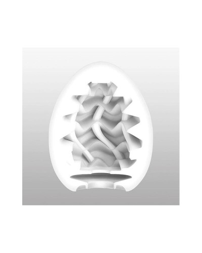 Tenga Egg Wavy II un huevo masturbador manual diseñado para la estimulación del pene.