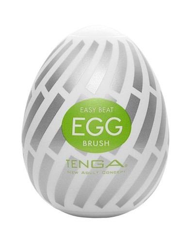 Tenga Egg Brush un huevo masturbador manual diseñado para la estimulación del pene.