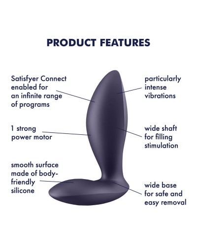 Satisfyer Power Plug - Plug Anal con Vibración APP