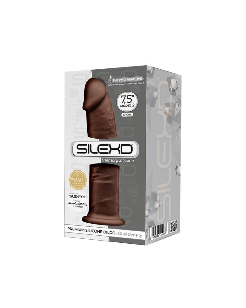 Silexd - Dildo Dual Density Mod 1 - 19 cm Marrón