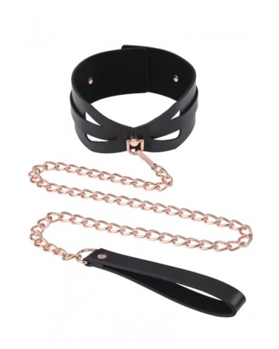 Brat Collar & Leash es un collar y una correa para los juegos de roles en el BDSM en compañía.