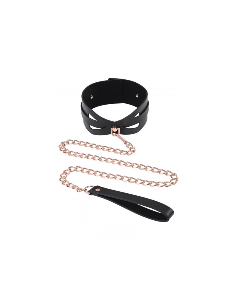 Brat Collar & Leash es un collar y una correa para los juegos de roles en el BDSM en compañía.