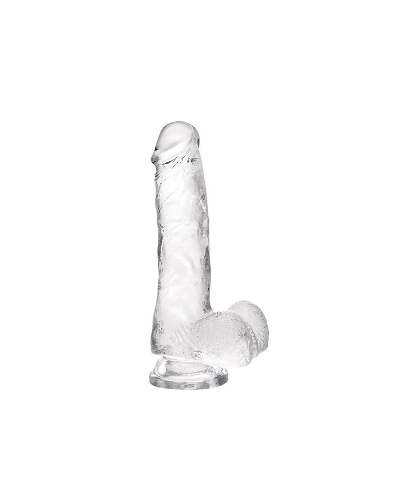 S Pleasures - Don Jon Transparent Dildo con testículos 13,5 cm