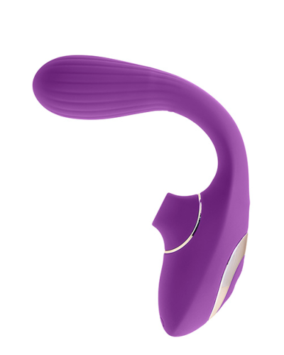 S Pleasures - Dual Suction Vibrador con Succionador Púrpura