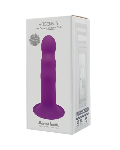 Adrien Lastic - Dildo Hitsens 3 Doble Densidad Púrpura