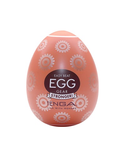 Tenga Egg Gear es un huevito masturbador manual diseñado para la estimulación del pene.