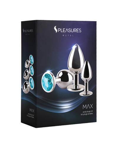 S Pleasures Max - Pack de 3 plugs de metal