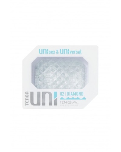 Tenga Uni Diamond está formado de texturas con un fino perfil piramidal para una estimulación intensa