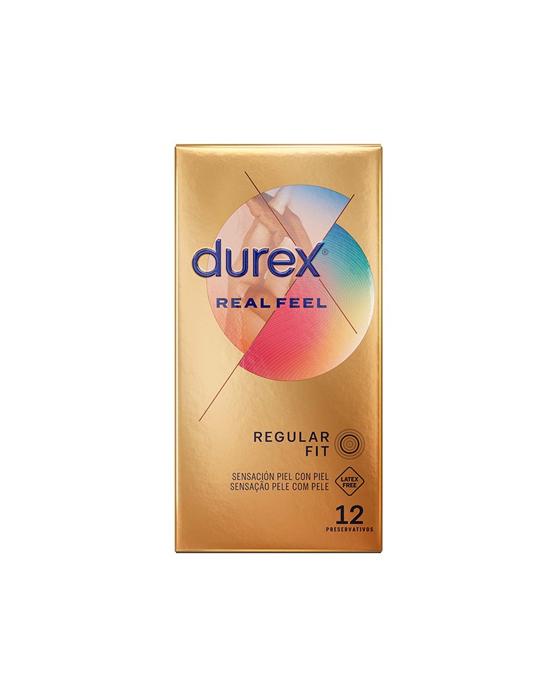 Preservativos Durex Real Feel Sin Latex 12 Unidades