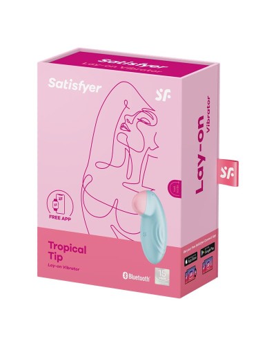 Satisfyer Tropical Tip light blue - Mini Vibrador App