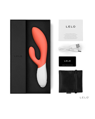 LELO Ina 3 Coral - Vibrador con estimulador