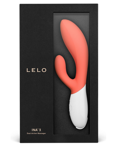 LELO Ina 3 Coral - Vibrador con estimulador