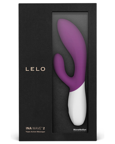 LELO Ina Wave 2 Plum - Vibrador con estimulador