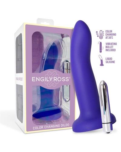 Engily Ross - Dildo con bala vibradora 17 cm