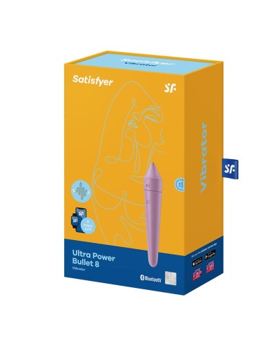 Satisfyer Ultra Power Bullet 8 - Bala Vibradora con APP Lila