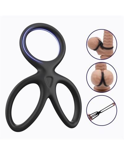 Beast Rings - Anillo Triple para el pene Pene y Testículos