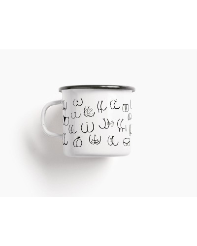 typealive - Taza esmaltada Culos