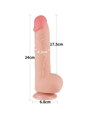 Lovetoy - Dildo Dual Density Piel Deslizante