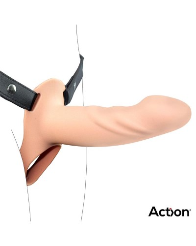 Action - Arnés con dildo hueco L