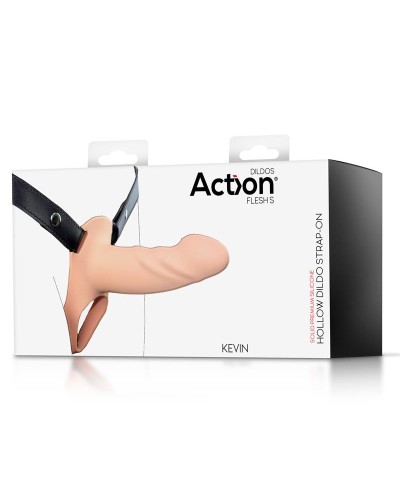 Action - Arnés con dildo hueco S