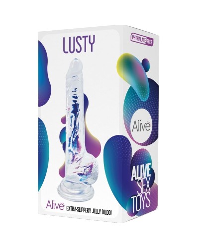 Alive Lusty - Dildo realista de Jelly 18 cm