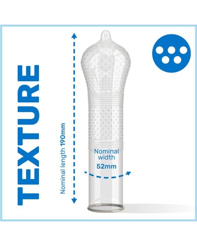 Pasante Intensity - Condones con estrías y puntos 12 Unidades