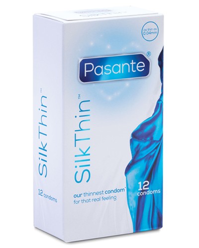 Pasante Silk Thin - Condones 12 Unidades