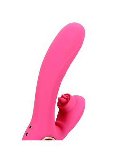 Loveline - Vibrador con estimulador de lengua y calor