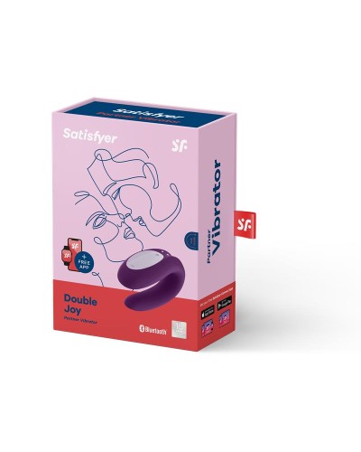 Satisfyer Double Joy - Vibrador para parejas Negro