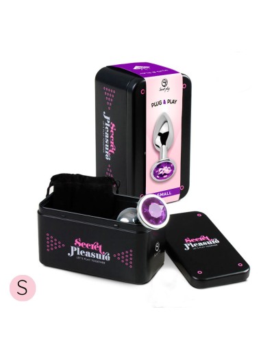 Plug&Play - Plug anal de metal Talla S Morado