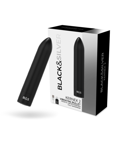 BLACK&SILVER KERNEX 2- Bala Vibradora Recargable USB