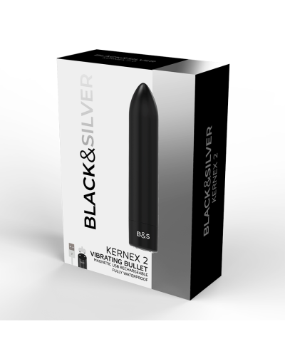 BLACK&SILVER KERNEX 2- Bala Vibradora Recargable USB