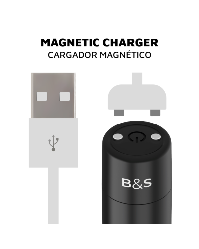 BLACK&SILVER KERNEX 2- Bala Vibradora Recargable USB