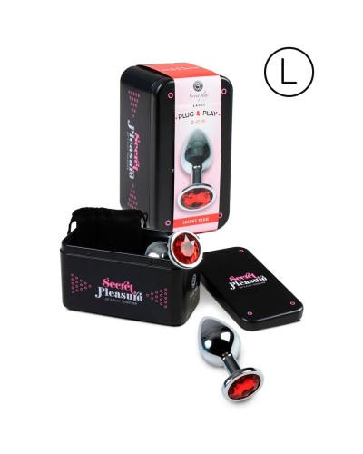 Plug & Play - Plug Anal de metal Talla L Rojo