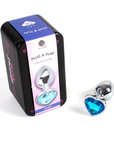 Plug & Play - Plug Anal de metal Talla S de Corazón