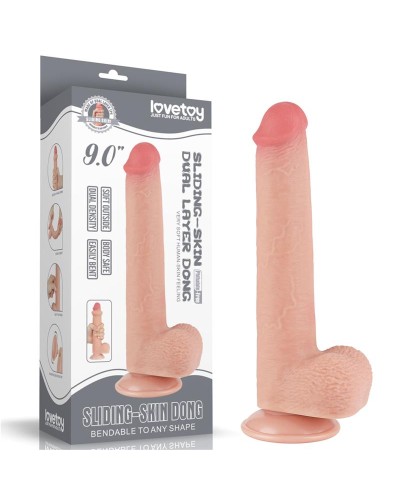 Lovetoy - Dildo Piel Deslizante Dual Density 22 cm