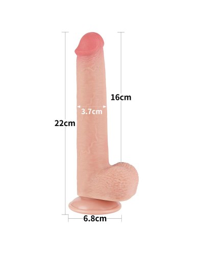 Lovetoy - Dildo Piel Deslizante Dual Density 22 cm