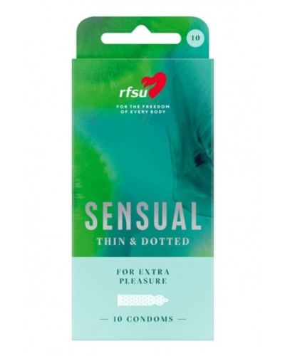 Rfsu Näkken - Caja de 10 condones granulados