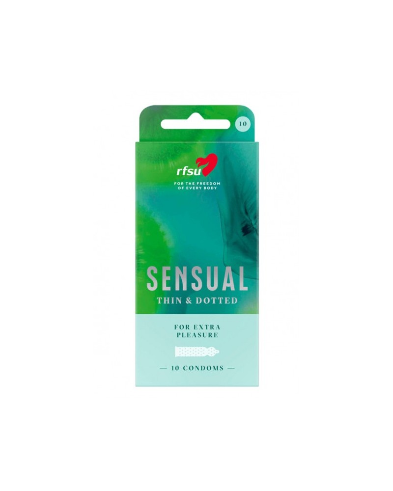Rfsu Näkken - Caja de 10 condones granulados