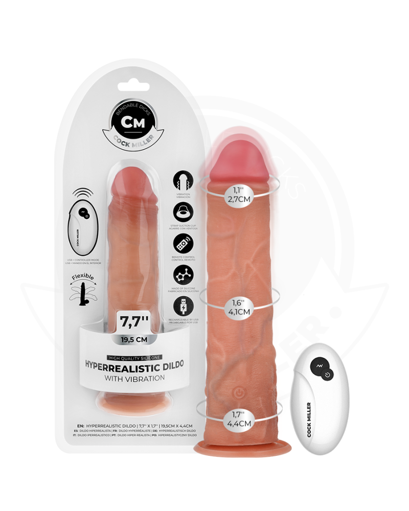 COCK MILLER - Vibrador realista 19,5cm