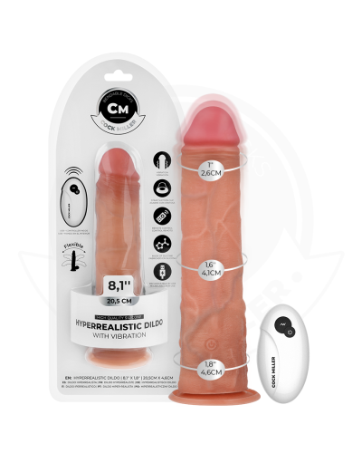 COCK MILLER - Vibrador realista 20,5cm