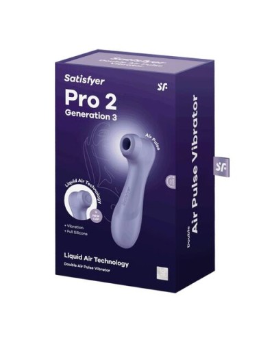Satisfyer Pro 2 Generation 3 - Succionador Liquid Air Lilac APP Connect