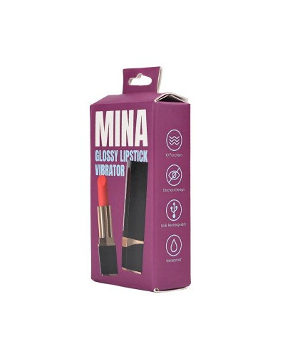 Mina Glossy Lipstick - Bala vibradora